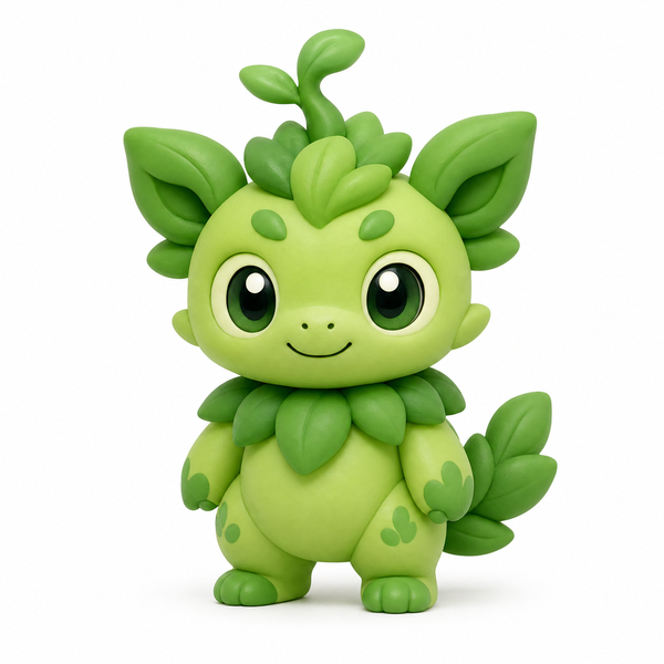 Original leaf green forest creature card for a Toon Tone style challenge