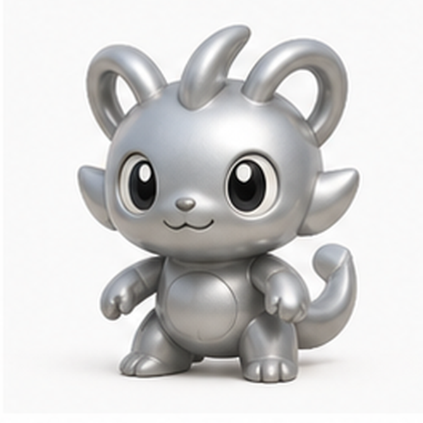 Original silver metal creature card for a Toon Tone style challenge
